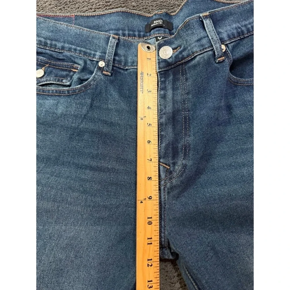 True Religion‎ Mens Rocco Skinny Jeans Medium Wash Blue Denim 38x32 Inseam NWT